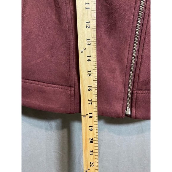 Old Navy Motorcycle Womens Jacket Small Pink Asymmetric Zipper Pockets Ladies - Picture 8 of 9